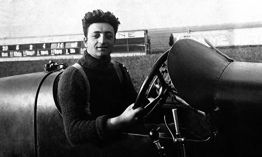 Young Enzo Ferrari